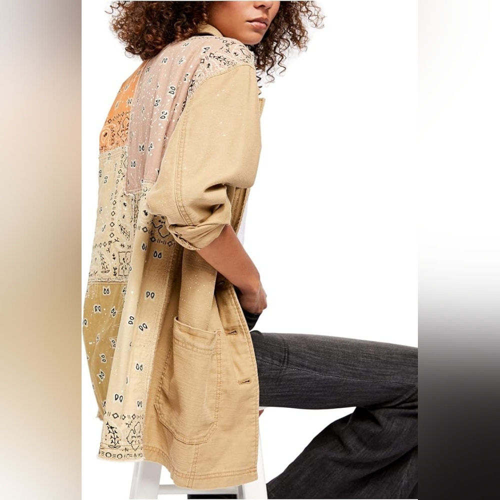 Free People Swept Up bandana jacket